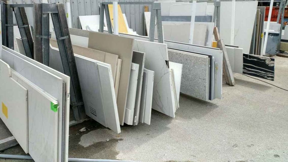 Quartz and granite stone offcuts from Palazzo Stone